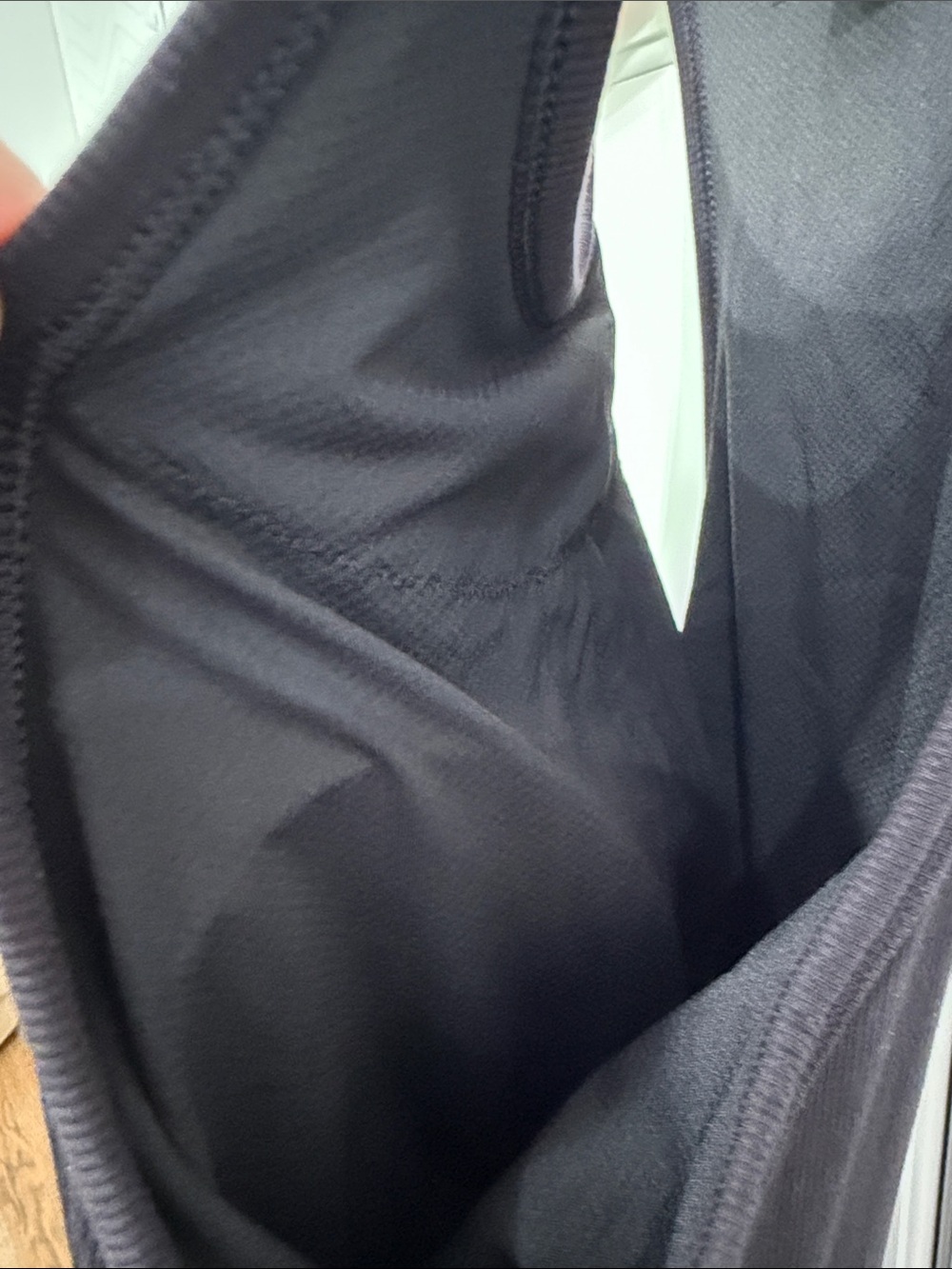 Athleta Black Ribbed Tank Maxi - Picture 4 of 6